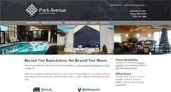 Desktop Screenshot of parkavenueapts.com